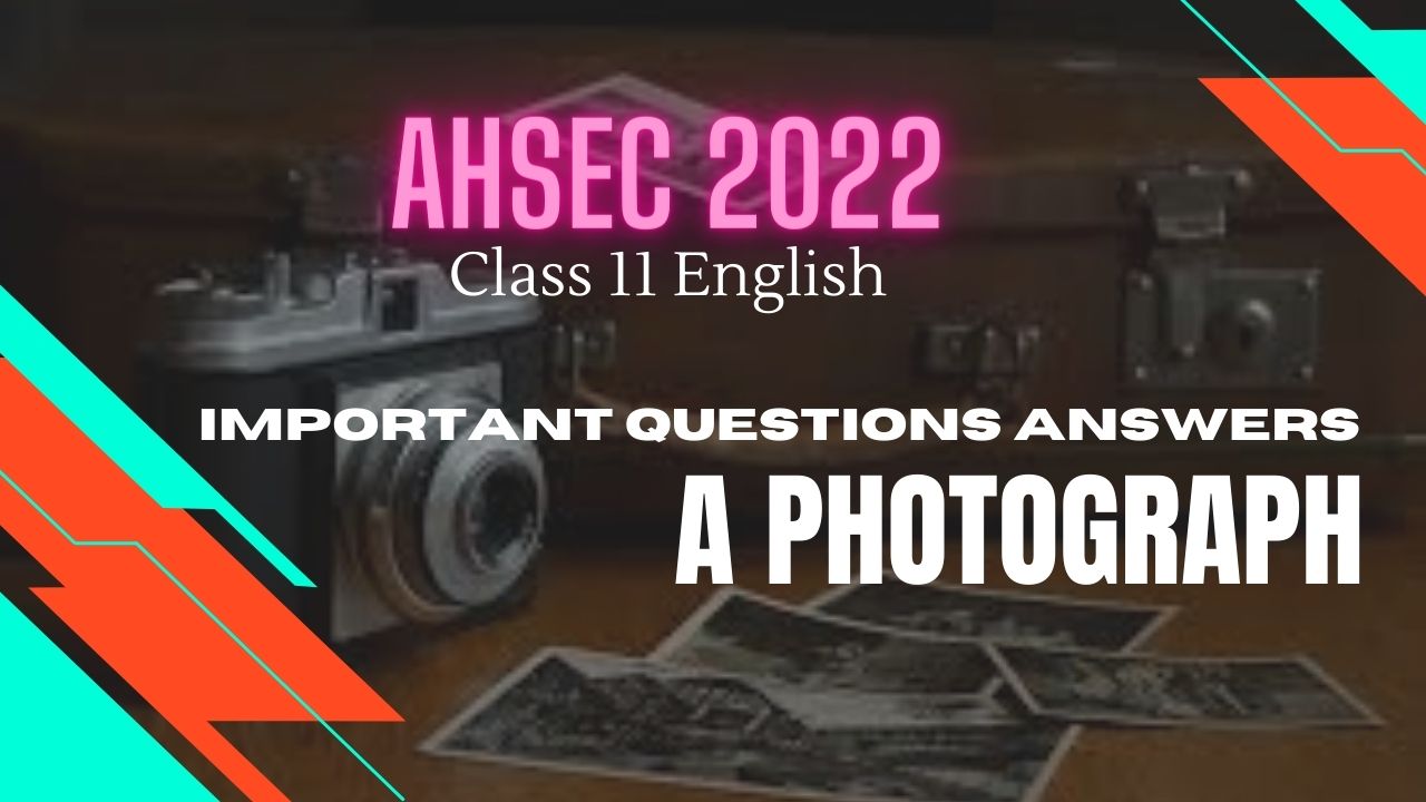 A Photograph class 11 Important Questions Answers for HS 1st Year 2022